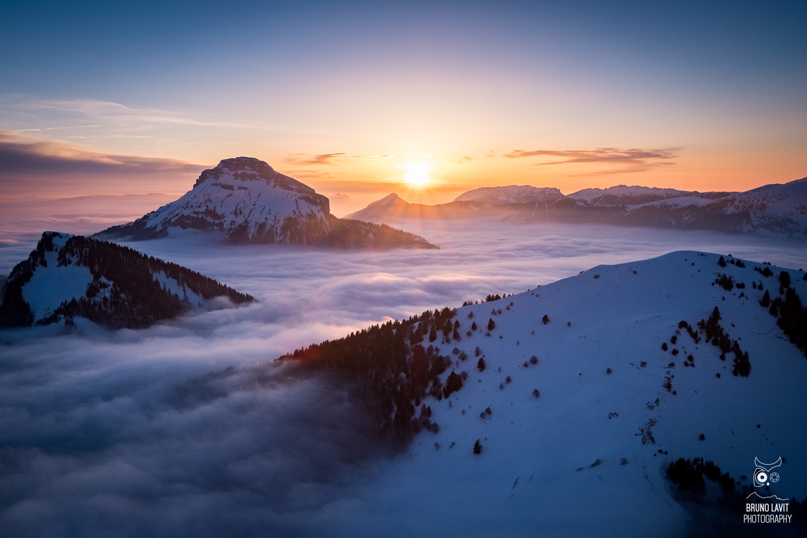 Coucher de soleil Chartreuse Pravouta — Bruno Lavit Photography